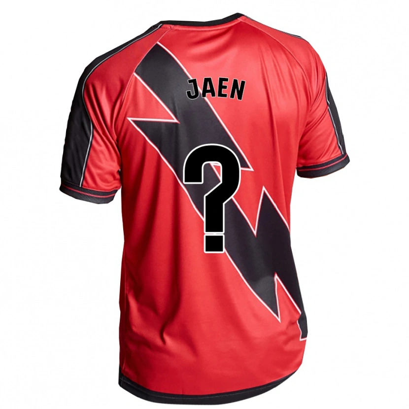 Danxen Mujer Camiseta Carlos Jaén #0 Rojo Negro 2ª Equipación 2025/26 La Camisa México
