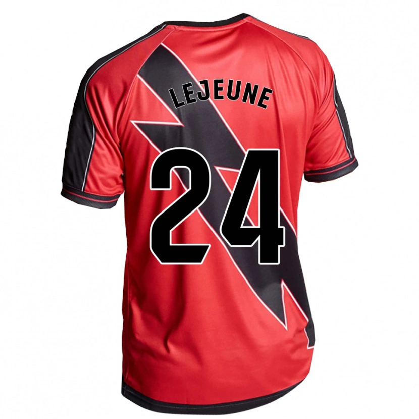 Danxen Mujer Camiseta Florian Lejeune #24 Rojo Negro 2ª Equipación 2025/26 La Camisa México