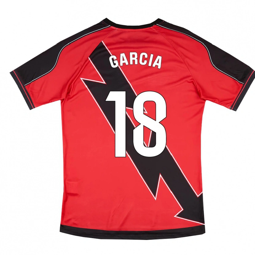 Danxen Mujer Camiseta Álvaro García #18 Rojo Negro 2ª Equipación 2025/26 La Camisa México