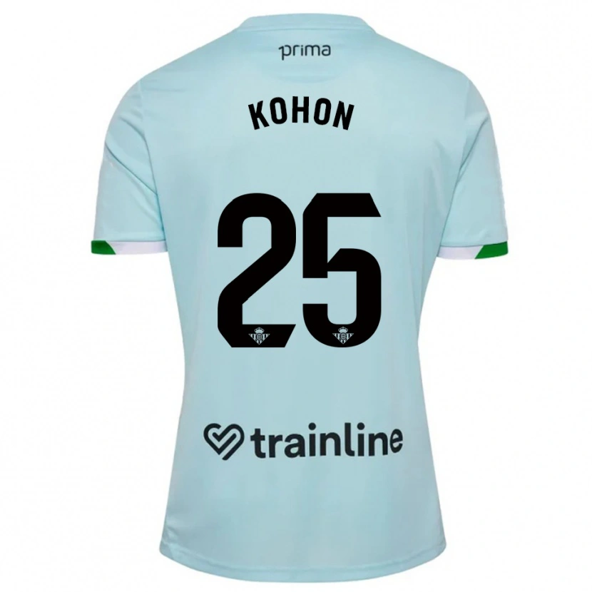 Danxen Mujer Camiseta Rudy Kohon #25 Celeste Verde 2ª Equipación 2025/26 La Camisa México