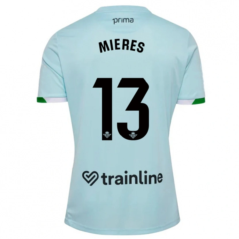 Danxen Mujer Camiseta Malena Mieres García #13 Celeste Verde 2ª Equipación 2025/26 La Camisa México