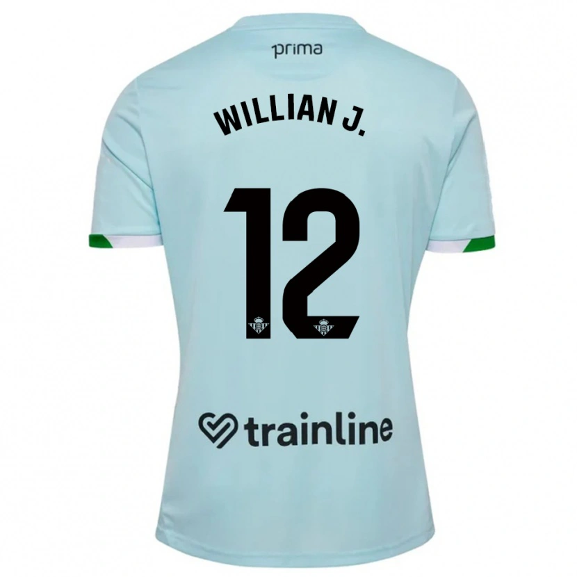Danxen Mujer Camiseta Willian Jose #12 Celeste Verde 2ª Equipación 2025/26 La Camisa México