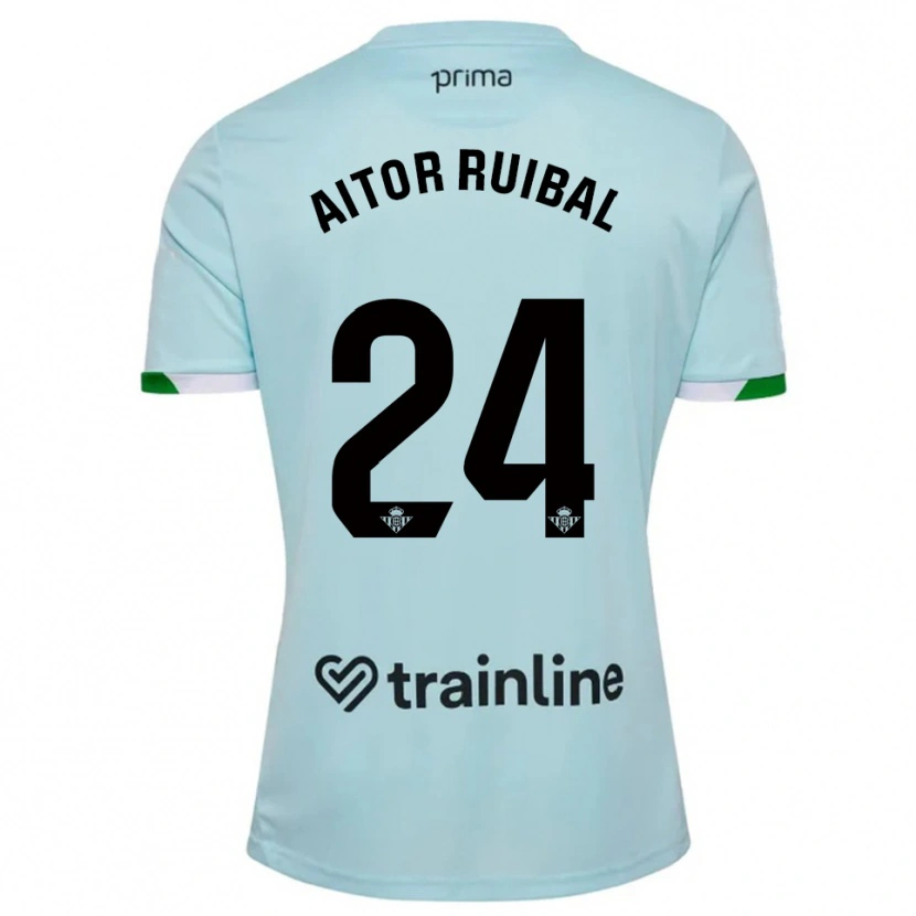 Danxen Mujer Camiseta Aitor Ruibal #24 Celeste Verde 2ª Equipación 2025/26 La Camisa México