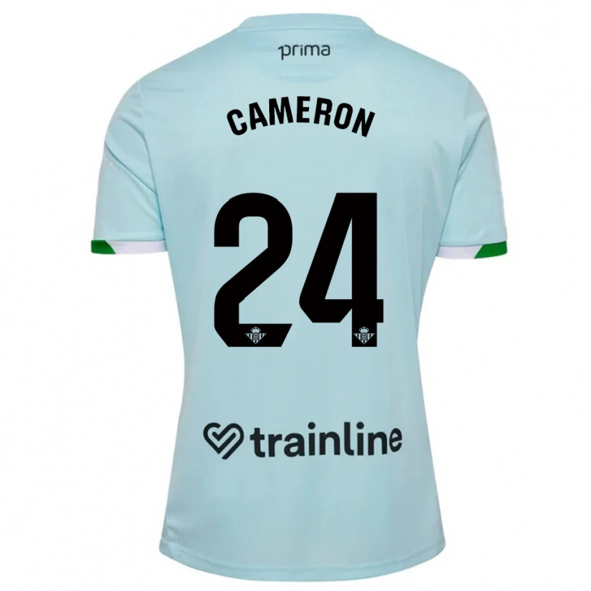 Danxen Mujer Camiseta Tiffany Devonna Cameron #24 Celeste Verde 2ª Equipación 2025/26 La Camisa México