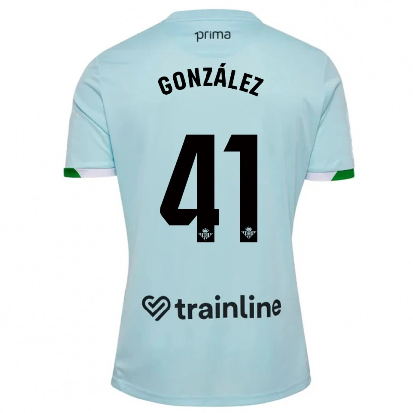 Danxen Mujer Camiseta Manu González #41 Celeste Verde 2ª Equipación 2025/26 La Camisa México