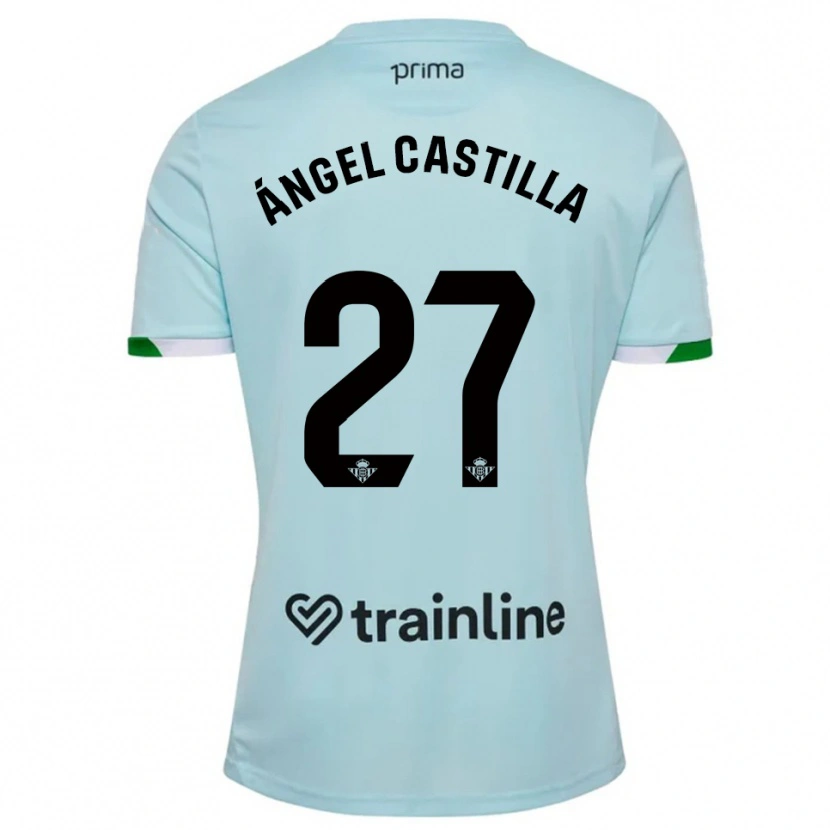 Danxen Mujer Camiseta Miguel Ángel Castilla #27 Celeste Verde 2ª Equipación 2025/26 La Camisa México
