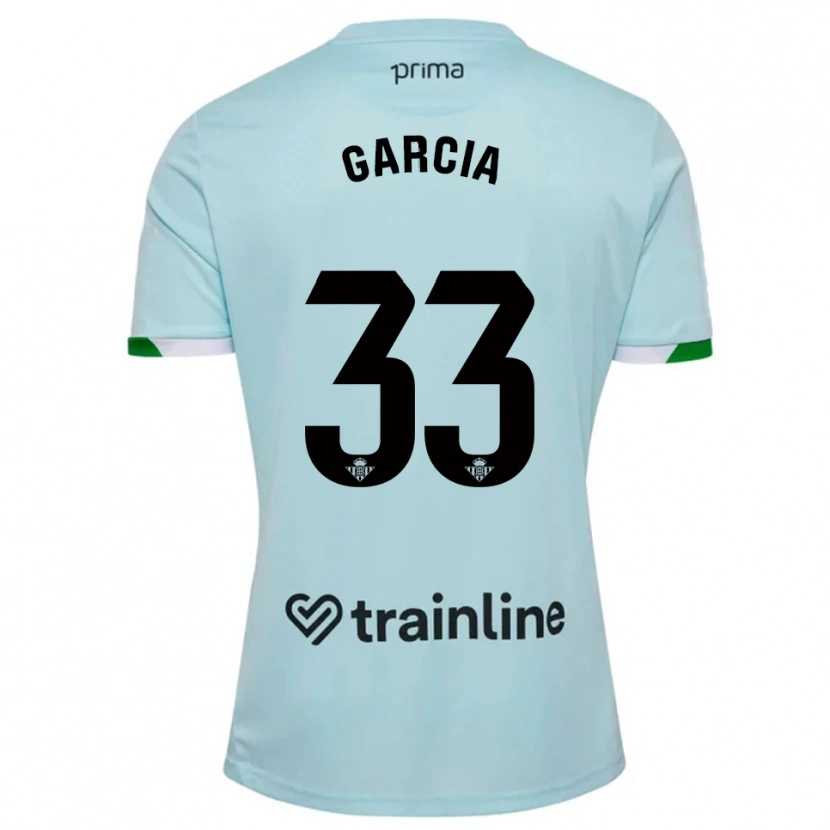 Danxen Mujer Camiseta Pablo García #33 Celeste Verde 2ª Equipación 2025/26 La Camisa México