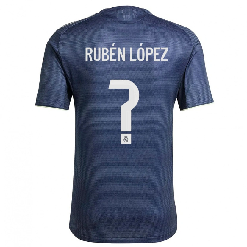 Danxen Mujer Camiseta Rubén López #0 Azul Marino Plata 2ª Equipación 2025/26 La Camisa México
