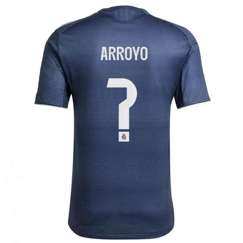 Danxen Mujer Camiseta Diego Arroyo #0 Azul Marino Plata 2ª Equipación 2025/26 La Camisa México