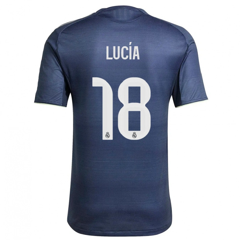 Danxen Mujer Camiseta Lucia Rodriguez #18 Azul Marino Plata 2ª Equipación 2025/26 La Camisa México