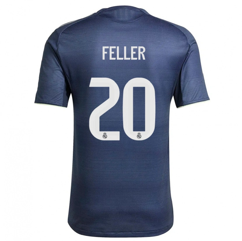 Danxen Mujer Camiseta Naomie Feller #20 Azul Marino Plata 2ª Equipación 2025/26 La Camisa México