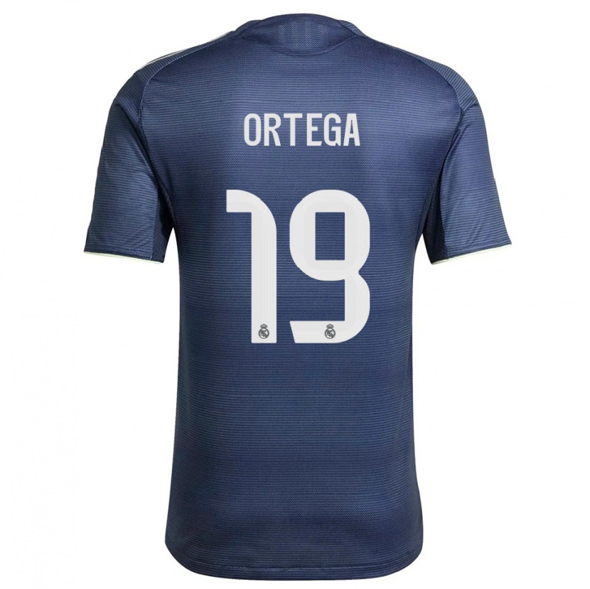 Danxen Mujer Camiseta Jacobo Ortega #19 Azul Marino Plata 2ª Equipación 2025/26 La Camisa México