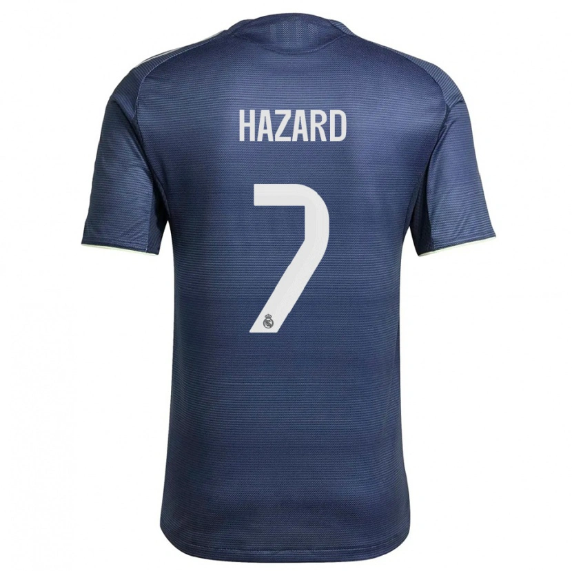 Danxen Mujer Camiseta Eden Hazard #7 Azul Marino Plata 2ª Equipación 2025/26 La Camisa México