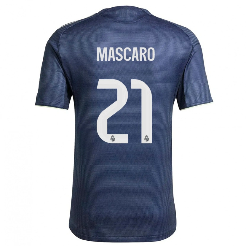 Danxen Mujer Camiseta Joan Mascaró #21 Azul Marino Plata 2ª Equipación 2025/26 La Camisa México