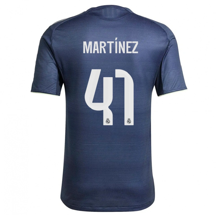 Danxen Mujer Camiseta Joan Martínez #41 Azul Marino Plata 2ª Equipación 2025/26 La Camisa México