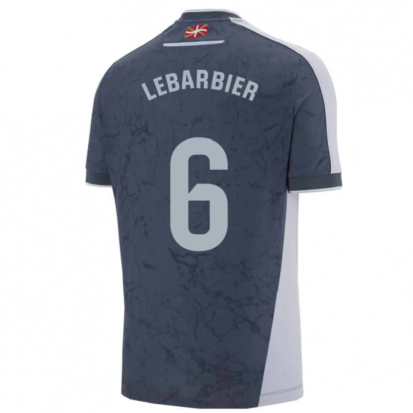 Danxen Mujer Camiseta Alex Lebarbier #6 Azul Oscuro Blanco 2ª Equipación 2025/26 La Camisa México