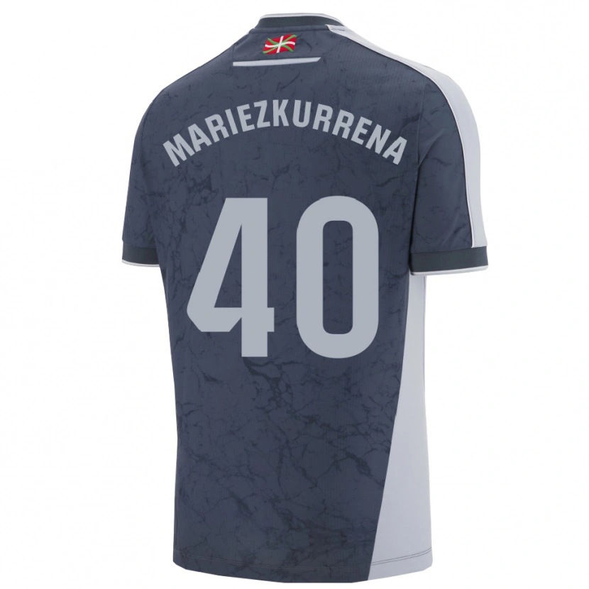 Danxen Mujer Camiseta Arkaitz Mariezkurrena #40 Azul Oscuro Blanco 2ª Equipación 2025/26 La Camisa México