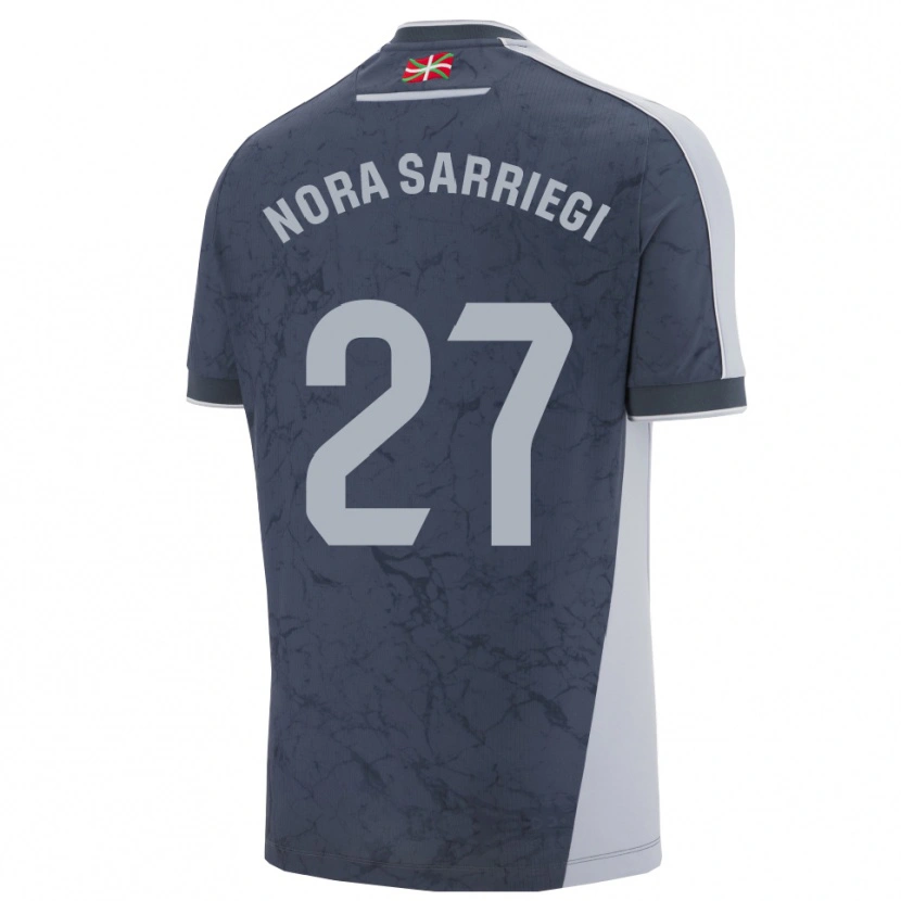 Danxen Mujer Camiseta Nora Sarriegi Galdos #27 Azul Oscuro Blanco 2ª Equipación 2025/26 La Camisa México