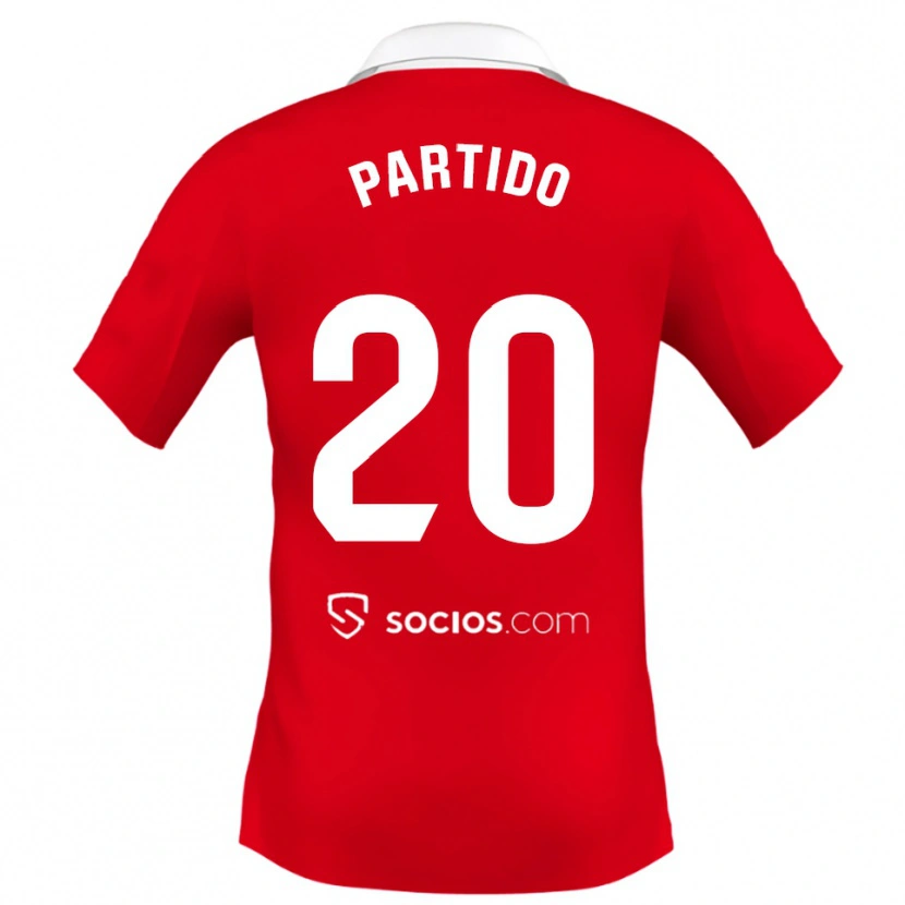 Danxen Mujer Camiseta Paula Partido #20 Rojo Blanco Gris 2ª Equipación 2025/26 La Camisa México