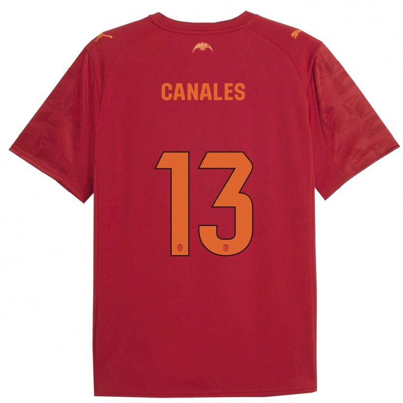 Danxen Mujer Camiseta Antonia Canales #13 Rojo Naranja 2ª Equipación 2025/26 La Camisa México
