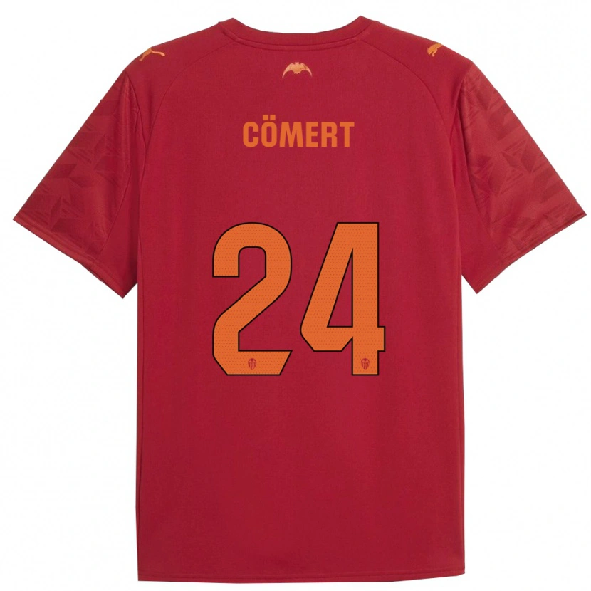 Danxen Mujer Camiseta Eray Cömert #24 Rojo Naranja 2ª Equipación 2025/26 La Camisa México