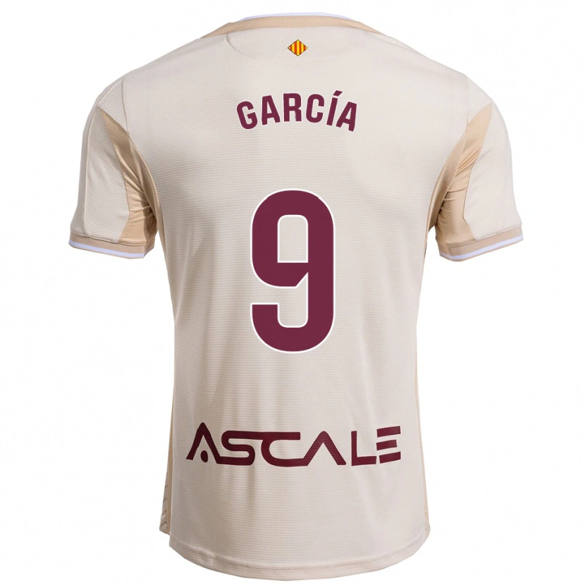 Danxen Mujer Camiseta Albert García #9 Blanquecino Burdeos 2ª Equipación 2025/26 La Camisa México