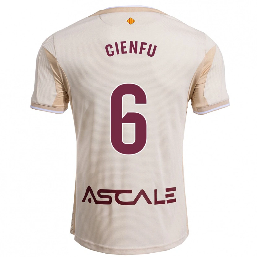 Danxen Mujer Camiseta María Cienfuegos Baragaño #6 Blanquecino Burdeos 2ª Equipación 2025/26 La Camisa México