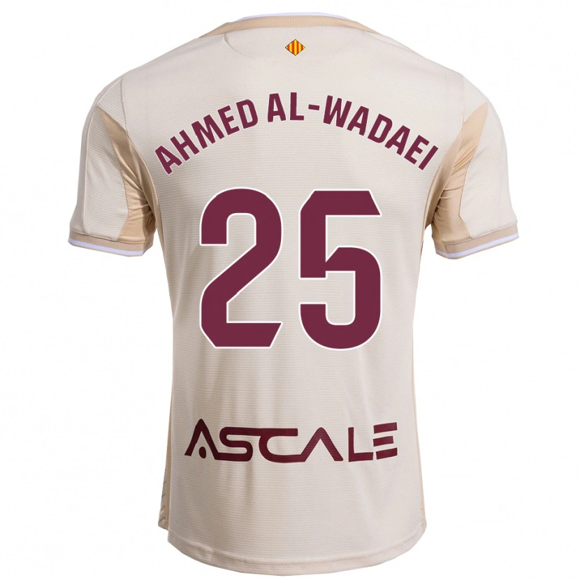 Danxen Mujer Camiseta Sayed Ahmed Al-Wadaei #25 Blanquecino Burdeos 2ª Equipación 2025/26 La Camisa México