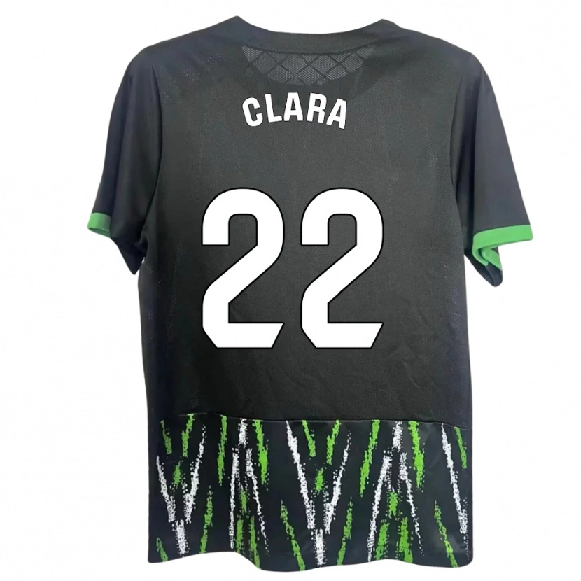 Danxen Mujer Camiseta Clara Ferrer Gallego #22 Negro Verde 2ª Equipación 2025/26 La Camisa México