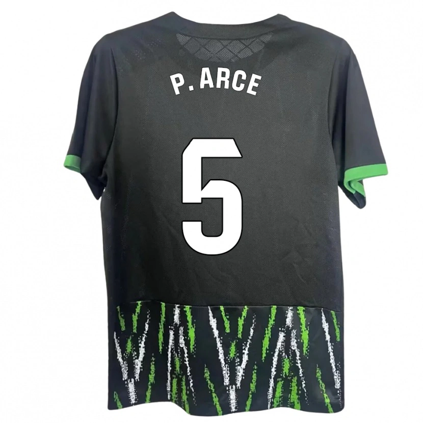 Danxen Mujer Camiseta Paula Arce Moreno #5 Negro Verde 2ª Equipación 2025/26 La Camisa México