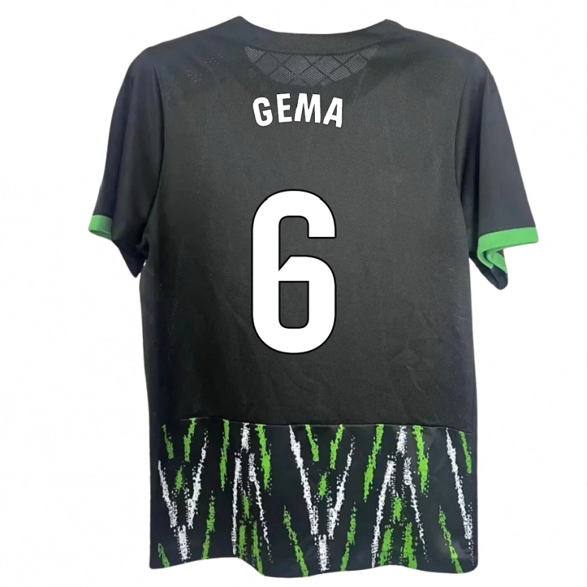 Danxen Mujer Camiseta Gema Climent #6 Negro Verde 2ª Equipación 2025/26 La Camisa México