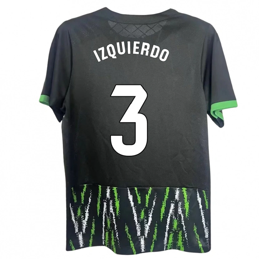Danxen Mujer Camiseta Jairo Izquierdo #3 Negro Verde 2ª Equipación 2025/26 La Camisa México