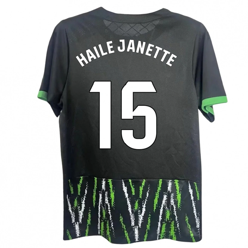 Danxen Mujer Camiseta Haile Janette Pereira Richards #15 Negro Verde 2ª Equipación 2025/26 La Camisa México