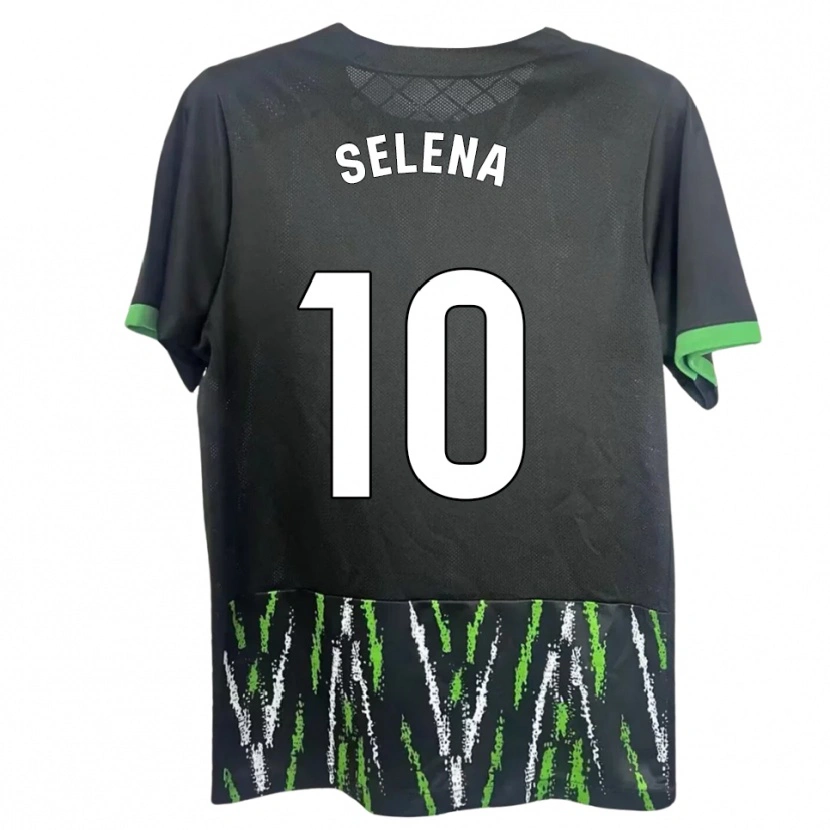 Danxen Mujer Camiseta Selena Del Carmen Salas Alonso #10 Negro Verde 2ª Equipación 2025/26 La Camisa México