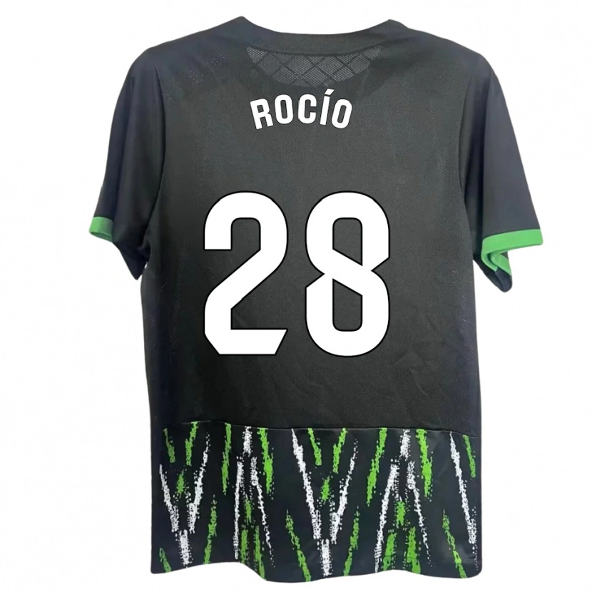 Danxen Mujer Camiseta Rocío Rodríguez Jiménez #28 Negro Verde 2ª Equipación 2025/26 La Camisa México