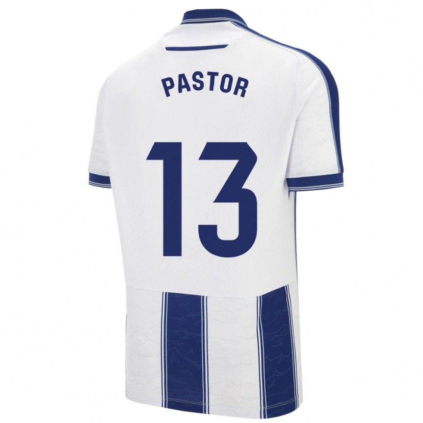 Danxen Mujer Camiseta Alfonso Pastor #13 Azul Marino Blanco 2ª Equipación 2025/26 La Camisa México