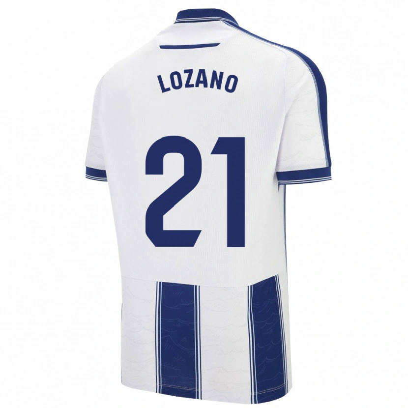 Danxen Mujer Camiseta Sergio Lozano #21 Azul Marino Blanco 2ª Equipación 2025/26 La Camisa México