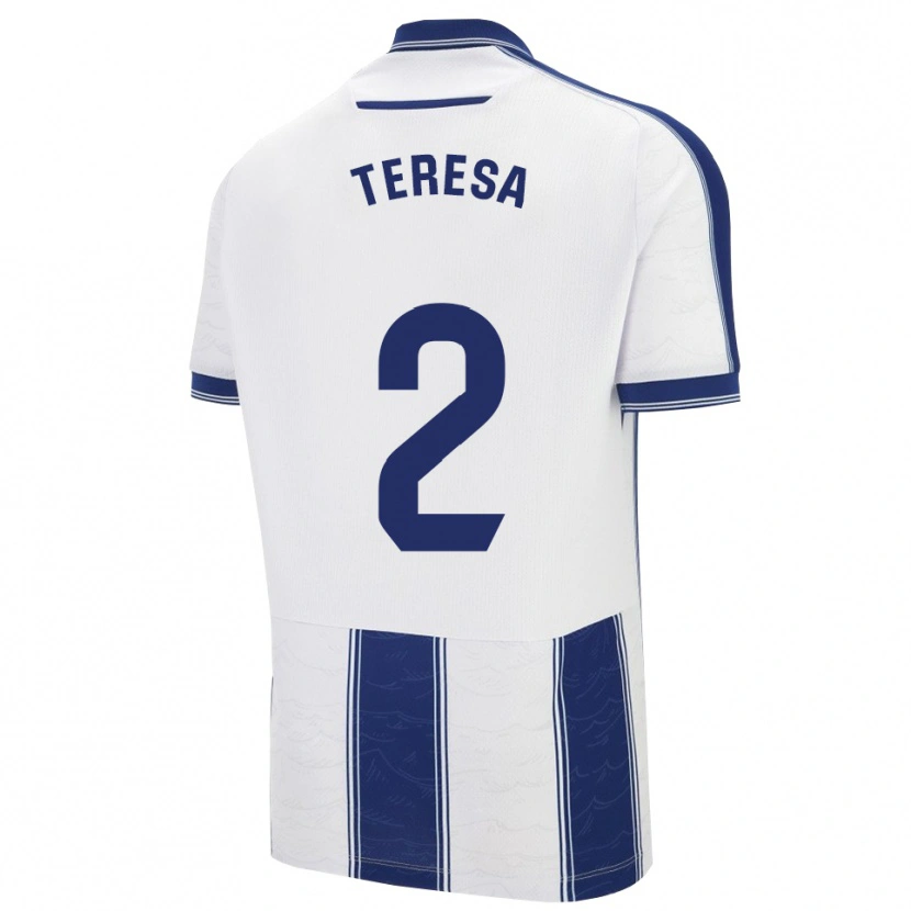 Danxen Mujer Camiseta Teresa Mérida #2 Azul Marino Blanco 2ª Equipación 2025/26 La Camisa México