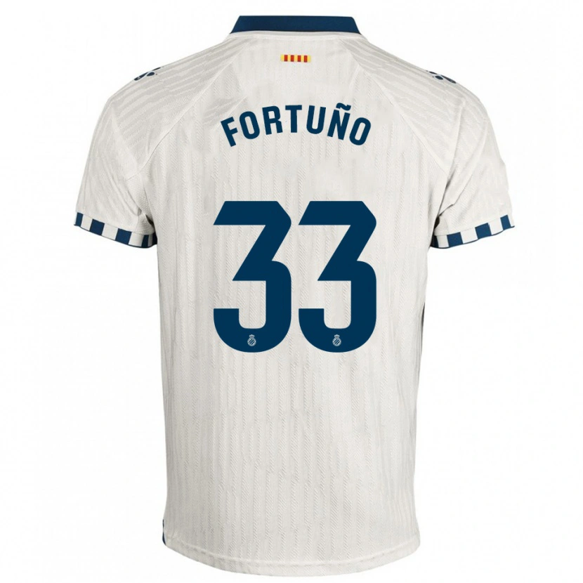 Danxen Mujer Camiseta Ángel Fortuño #33 Blanco Azul 2ª Equipación 2025/26 La Camisa México