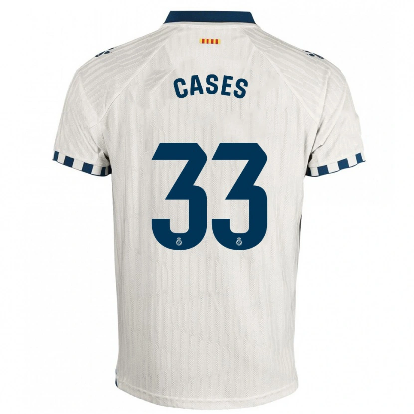 Danxen Mujer Camiseta Arnau Cases #33 Blanco Azul 2ª Equipación 2025/26 La Camisa México