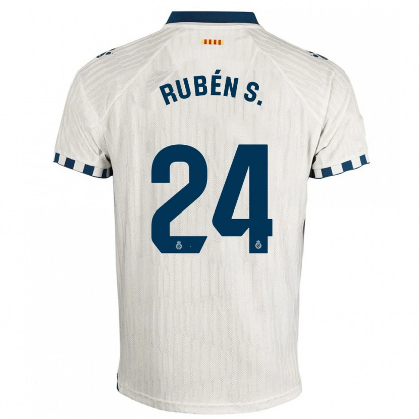 Danxen Mujer Camiseta Rubén Sánchez #24 Blanco Azul 2ª Equipación 2025/26 La Camisa México