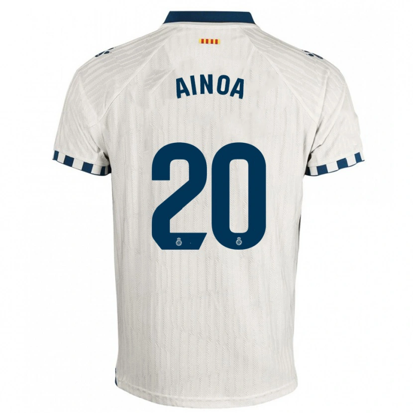 Danxen Mujer Camiseta Ainoa Campo Franco #20 Blanco Azul 2ª Equipación 2025/26 La Camisa México