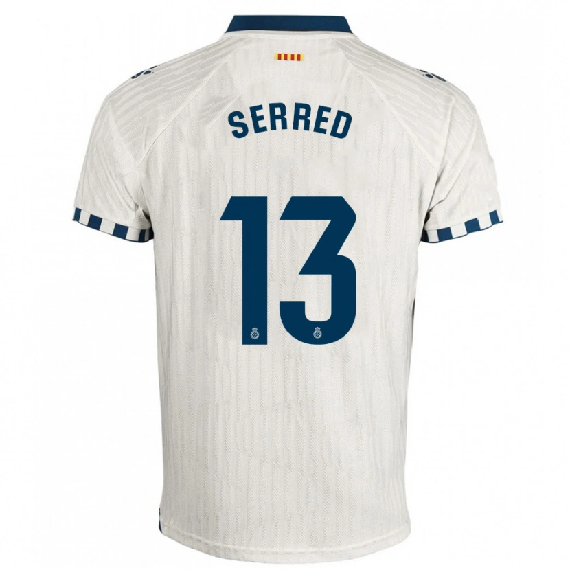 Danxen Mujer Camiseta Llorenç Serred #13 Blanco Azul 2ª Equipación 2025/26 La Camisa México