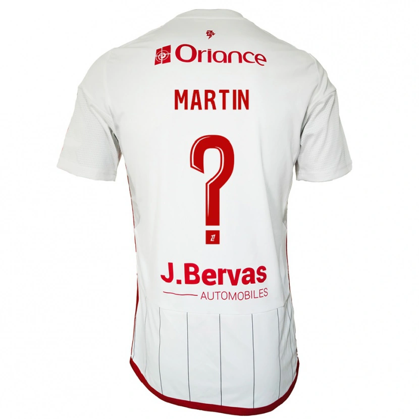 Danxen Mujer Camiseta Clara Martin #0 Blanco Rojo 2ª Equipación 2025/26 La Camisa México