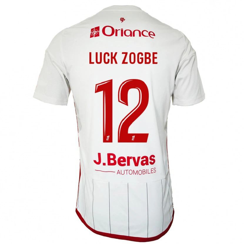 Danxen Mujer Camiseta Luck Zogbé #12 Blanco Rojo 2ª Equipación 2025/26 La Camisa México