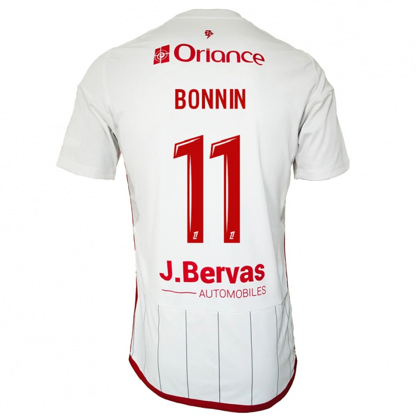 Danxen Mujer Camiseta Lilian Bonnin #11 Blanco Rojo 2ª Equipación 2025/26 La Camisa México