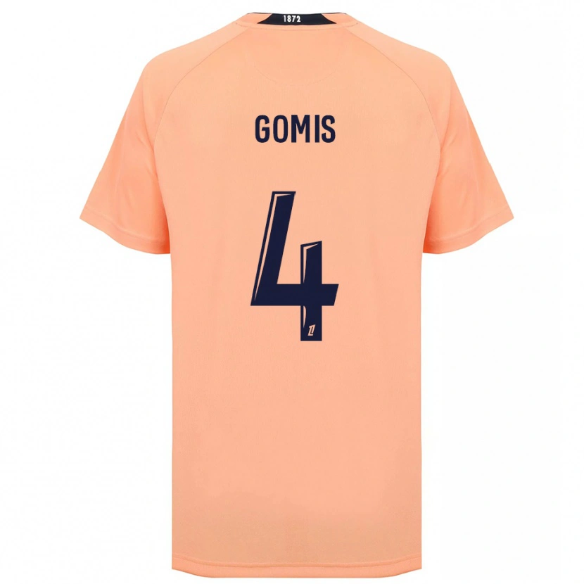 Danxen Mujer Camiseta Georges Gomis #4 Naranja Azul Marino 2ª Equipación 2025/26 La Camisa México