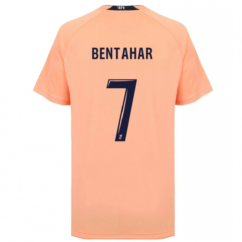 Danxen Mujer Camiseta Ahmed Bentahar #7 Naranja Azul Marino 2ª Equipación 2025/26 La Camisa México