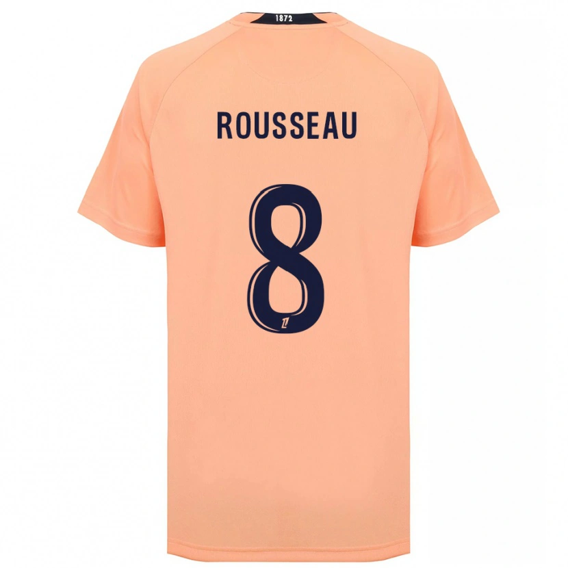 Danxen Mujer Camiseta Thomas Rousseau #8 Naranja Azul Marino 2ª Equipación 2025/26 La Camisa México