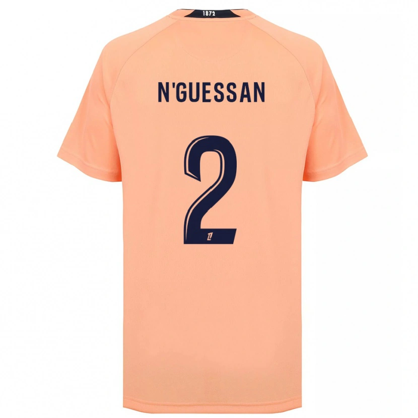 Danxen Mujer Camiseta Jean-Baptiste N'guessan #2 Naranja Azul Marino 2ª Equipación 2025/26 La Camisa México